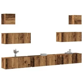 Conjunto de mueble de TV 7 piezas montado la pared madera vieja von , TV-Möbel - Ref: Foro24-3329211, Preis: 236,64 €, Rabatt: %