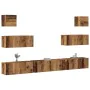 Conjunto de mueble de TV 7 piezas montado la pared madera vieja von , TV-Möbel - Ref: Foro24-3329211, Preis: 237,11 €, Rabatt: %