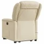 Sillón de masaje eléctrico reclinable elevable tela crema by , Armchairs - Ref: Foro24-3303232, Price: 345,43 €, Discount: %