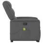 Silla de masaje reclinable de pie de tela gris oscuro de , Sillones - Ref: Foro24-3303205, Precio: 295,02 €, Descuento: %