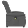 Sillón reclinable de masaje eléctrico tela gris oscuro by , Armchairs - Ref: Foro24-3303245, Price: 243,49 €, Discount: %