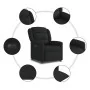 Sillón reclinable eléctrico de tela negro de , Sillones - Ref: Foro24-3303176, Precio: 240,39 €, Descuento: %