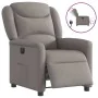 Sillón reclinable eléctrico tela gris taupé by , Armchairs - Ref: Foro24-3303181, Price: 256,71 €, Discount: %