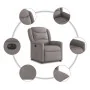 Sillón reclinable eléctrico tela gris taupé by , Armchairs - Ref: Foro24-3303181, Price: 256,71 €, Discount: %