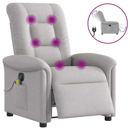 Sillón reclinable de masaje eléctrico tela gris nube von , Sessel - Ref: Foro24-3303253, Preis: 261,47 €, Rabatt: %