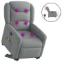 Sillón de masaje eléctrico reclinable elevable tela gris claro by , Armchairs - Ref: Foro24-3303224, Price: 345,95 €, Discoun...
