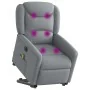 Sillón de masaje eléctrico reclinable elevable tela gris claro by , Armchairs - Ref: Foro24-3303224, Price: 345,95 €, Discoun...