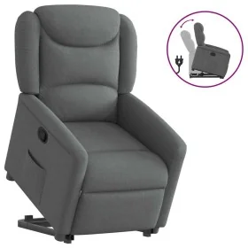 Sillón reclinable elevable de tela gris oscuro by , Armchairs - Ref: Foro24-3303195, Price: 276,52 €, Discount: %