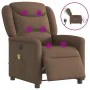 Sillón reclinable de masaje eléctrico tela marrón de , Sillones - Ref: Foro24-3303188, Precio: 261,58 €, Descuento: %