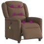 Sillón reclinable de masaje eléctrico tela marrón de , Sillones - Ref: Foro24-3303188, Precio: 261,58 €, Descuento: %