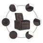 Sillón reclinable eléctrico tela marrón oscuro de , Sillones - Ref: Foro24-3303239, Precio: 236,26 €, Descuento: %
