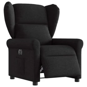 Sillón reclinable eléctrico de tela negro by , Armchairs - Ref: Foro24-3303356, Price: 257,90 €, Discount: %