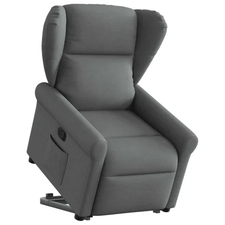 Sillón reclinable elevable de tela gris oscuro de , Sillones - Ref: Foro24-3303375, Precio: 279,69 €, Descuento: %