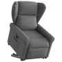 Sillón reclinable elevable de tela gris oscuro de , Sillones - Ref: Foro24-3303375, Precio: 279,69 €, Descuento: %