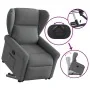 Sillón reclinable elevable de tela gris oscuro de , Sillones - Ref: Foro24-3303375, Precio: 279,69 €, Descuento: %