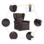 Silla de masaje reclinable de pie de tela marrón oscuro von , Sessel - Ref: Foro24-3303389, Preis: 292,99 €, Rabatt: %
