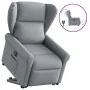 Sillón eléctrico reclinable elevable de tela gris claro by , Armchairs - Ref: Foro24-3303394, Price: 324,45 €, Discount: %