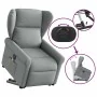 Sillón de masaje eléctrico reclinable elevable tela gris claro by , Armchairs - Ref: Foro24-3303404, Price: 346,67 €, Discoun...