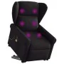 Sillón de masaje eléctrico reclinable elevable tela negro by , Armchairs - Ref: Foro24-3303406, Price: 346,62 €, Discount: %