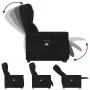 Sillón de masaje eléctrico reclinable elevable tela negro by , Armchairs - Ref: Foro24-3303406, Price: 346,62 €, Discount: %