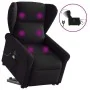 Sillón de masaje eléctrico reclinable elevable tela negro by , Armchairs - Ref: Foro24-3303406, Price: 346,62 €, Discount: %
