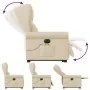 Sillón de masaje eléctrico reclinable elevable tela crema von , Sessel - Ref: Foro24-3303412, Preis: 365,66 €, Rabatt: %