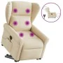 Sillón de masaje eléctrico reclinable elevable tela crema von , Sessel - Ref: Foro24-3303412, Preis: 365,66 €, Rabatt: %