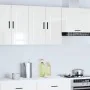 Armario pared cocina Porto madera ingeniería blanca alto brillo by , Kitchen cabinets - Ref: Foro24-854059, Price: 66,66 €, D...