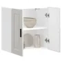 Armario pared cocina Porto madera ingeniería blanca alto brillo by , Kitchen cabinets - Ref: Foro24-854059, Price: 66,66 €, D...