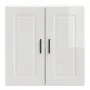 Armario pared cocina Porto madera ingeniería blanca alto brillo by , Kitchen cabinets - Ref: Foro24-854059, Price: 66,66 €, D...