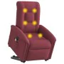 Sillón de masaje eléctrico reclinable elevable tela rojo tinto by , Armchairs - Ref: Foro24-3303287, Price: 339,20 €, Discoun...