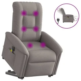 Sillón de masaje eléctrico reclinable elevable tela taupé de , Sillones - Ref: Foro24-3303291, Precio: 346,97 €, Descuento: %