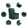 Sillón reclinable eléctrico tela verde oscuro von , Sessel - Ref: Foro24-3303300, Preis: 245,19 €, Rabatt: %