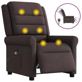 Sillón reclinable de masaje eléctrico tela marrón oscuro von , Sessel - Ref: Foro24-3303309, Preis: 263,72 €, Rabatt: %
