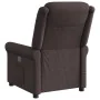 Sillón reclinable de masaje eléctrico tela marrón oscuro by , Armchairs - Ref: Foro24-3303309, Price: 266,33 €, Discount: %