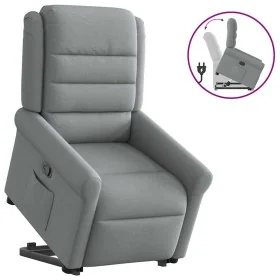 Sillón reclinable elevable de tela gris claro by , Armchairs - Ref: Foro24-3303314, Price: 291,97 €, Discount: %