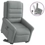 Sillón reclinable elevable de tela gris claro by , Armchairs - Ref: Foro24-3303314, Price: 291,97 €, Discount: %