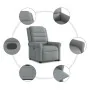 Sillón reclinable elevable de tela gris claro by , Armchairs - Ref: Foro24-3303314, Price: 291,97 €, Discount: %