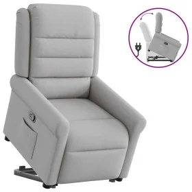 Sillón reclinable elevable de tela gris nube by , Armchairs - Ref: Foro24-3303323, Price: 277,79 €, Discount: %
