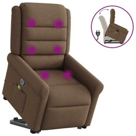 Silla de masaje reclinable de pie de tela marrón by , Armchairs - Ref: Foro24-3303328, Price: 282,85 €, Discount: %