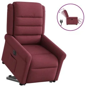Sillón eléctrico reclinable elevable de tela rojo tinto by , Armchairs - Ref: Foro24-3303337, Price: 329,20 €, Discount: %