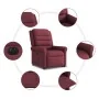 Sillón eléctrico reclinable elevable de tela rojo tinto von , Sessel - Ref: Foro24-3303337, Preis: 329,20 €, Rabatt: %