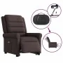 Sillón masaje eléctrico reclinable elevable tela marrón oscuro by , Armchairs - Ref: Foro24-3303349, Price: 349,94 €, Discoun...