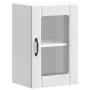 Armario pared cocina puerta de cristal Lucca blanca by , Kitchen cabinets - Ref: Foro24-853767, Price: 57,03 €, Discount: %