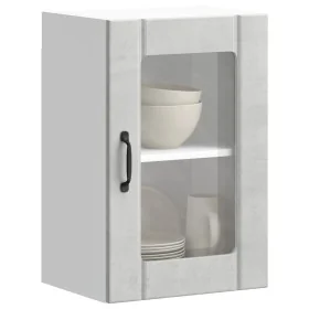Armario de pared para cocina puerta cristal Lucca gris hormigón de , Armarios de cocina - Ref: Foro24-853771, Precio: 56,97 €...