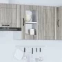 Armario de pared para cocina puerta cristal Lucca gris sonoma by , Kitchen cabinets - Ref: Foro24-853773, Price: 58,96 €, Dis...
