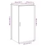 Mueble de almacenaje madera ingeniería envejecida 50x45x103,5cm von , Schließfächer und Lagerschränke - Ref: Foro24-859049, P...