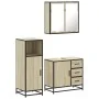 Set de muebles de baño 3 pzas madera contrachapada roble Sonoma von , Badezimmermöbel - Ref: Foro24-3300956, Preis: 228,80 €,...