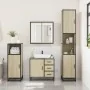 Set de muebles de baño 3 pzas madera contrachapada roble Sonoma von , Badezimmermöbel - Ref: Foro24-3300956, Preis: 228,80 €,...