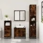 Set de muebles baño 3 pzas madera contrachapada roble ahumado de , Muebles de baño - Ref: Foro24-3301017, Precio: 251,99 €, D...